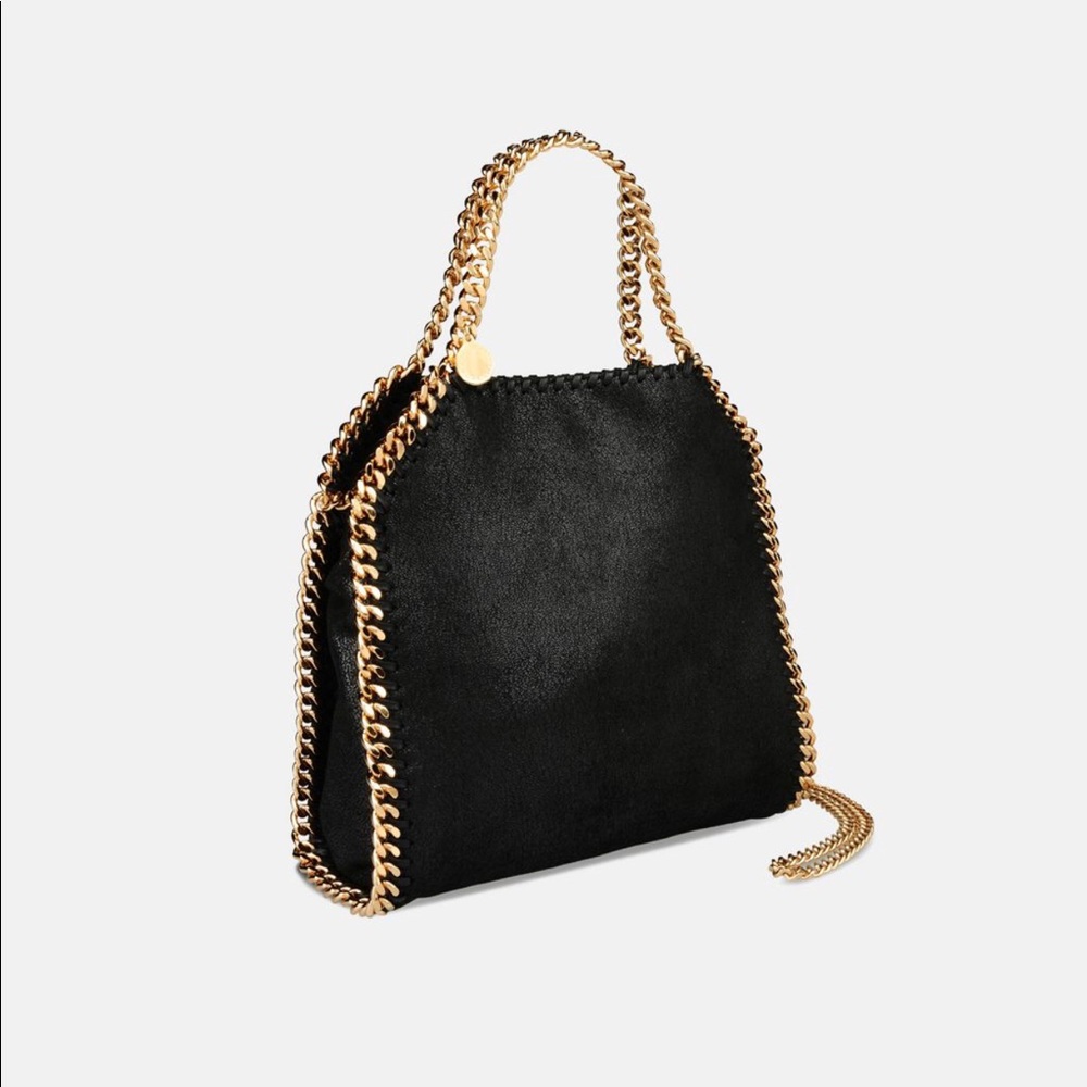 Stella McCartney Black Shaggy Falabella - mini